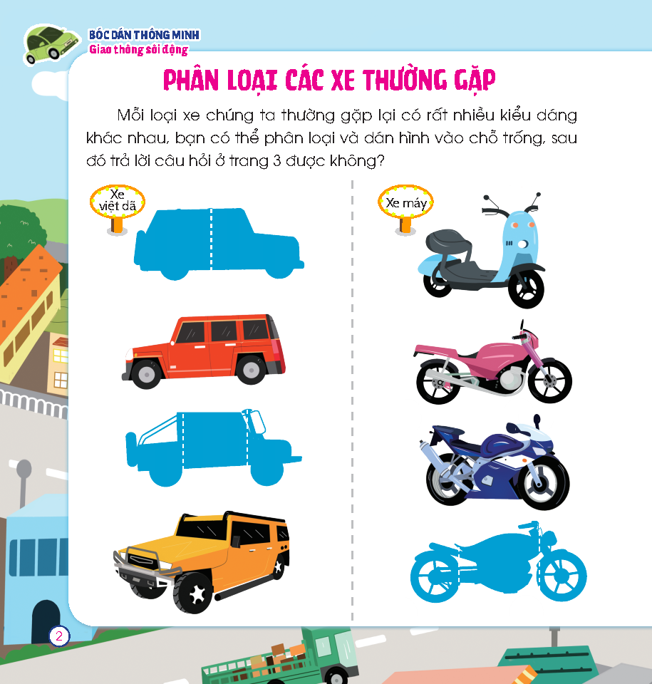 Bộ Hoàn Thiện Kỹ Năng 3-7 Tuổi - Bóc Dán Hình Thông Minh - Giao Thông Sôi Động - Ảnh 4