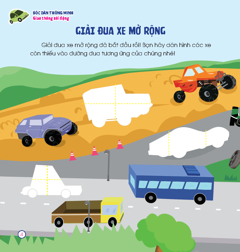 Bộ Hoàn Thiện Kỹ Năng 3-7 Tuổi - Bóc Dán Hình Thông Minh - Giao Thông Sôi Động - Ảnh 6