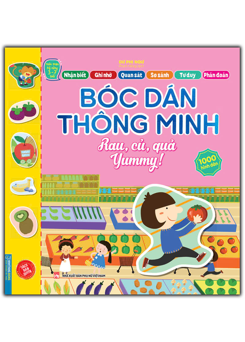 Bộ Hoàn Thiện Kỹ Năng 3-7 Tuổi - Bóc Dán Hình Thông Minh - Rau, Củ, Quả Yummy! - Ảnh 2