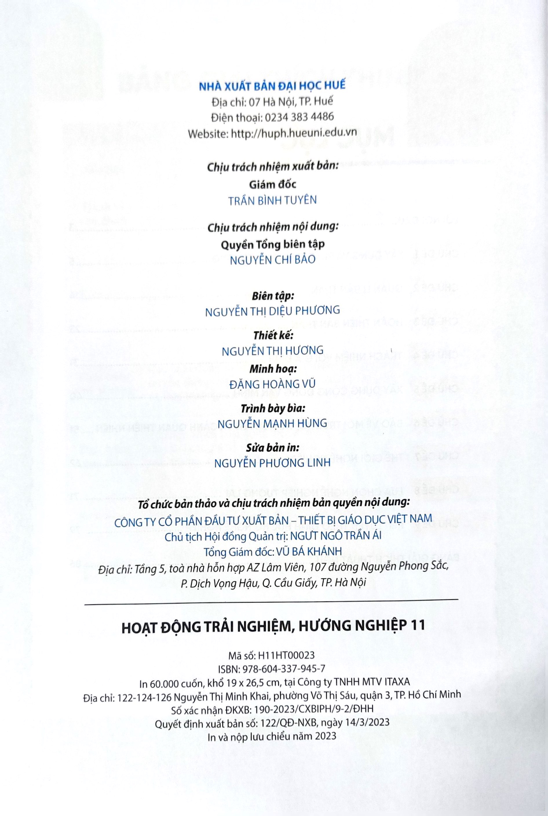 bộ hoạt động trải nghiệm, hướng nghiệp 11 (cánh diều) (chuẩn) - Ảnh 3