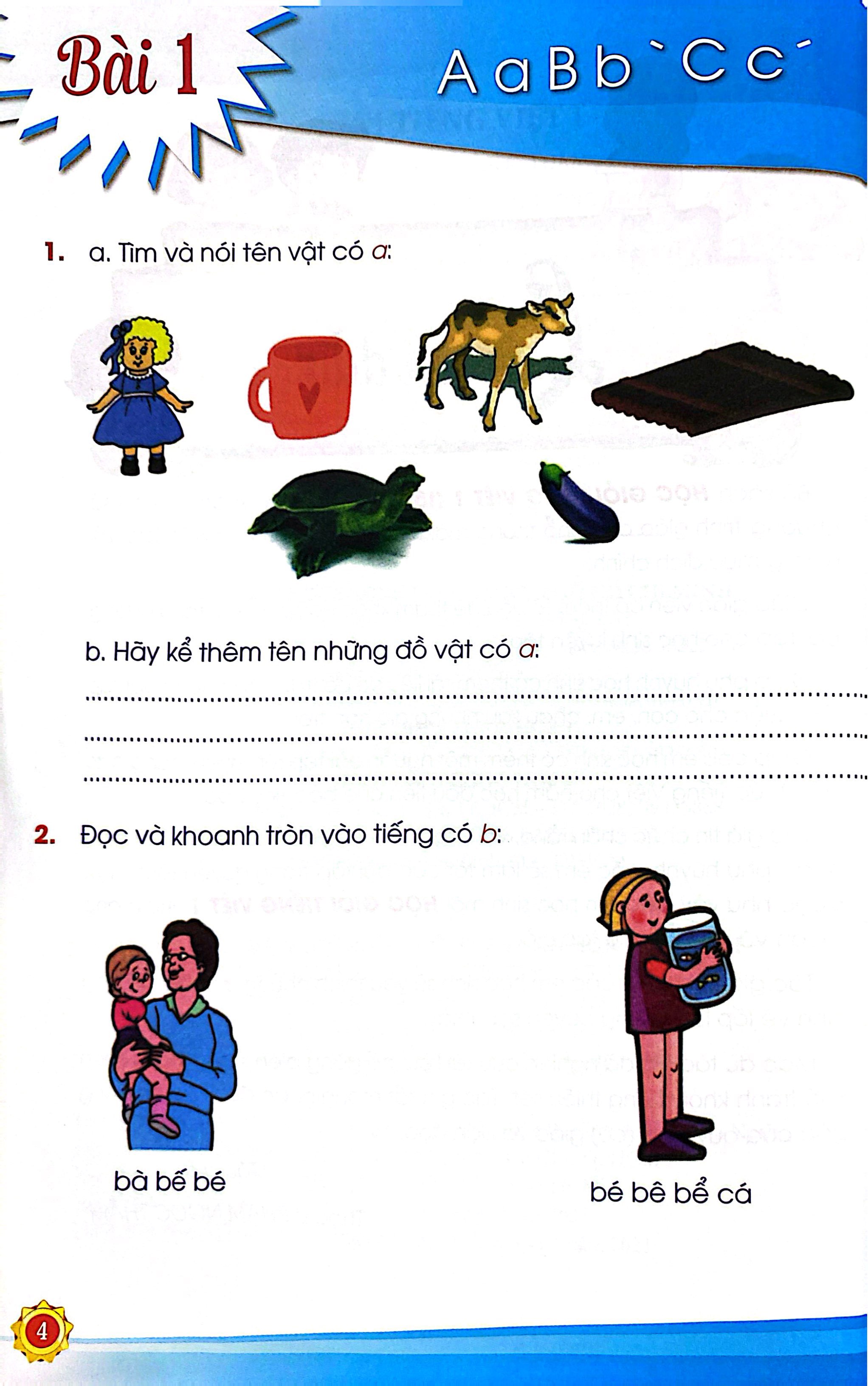 Bo
						
										
										Hoc Gioi Tieng Viet 1 - Tap 1 (Sach Bo Tro, Tang Cuong Bai Tap Cho Hoc Sinh Luyen Tap) - Ảnh 4