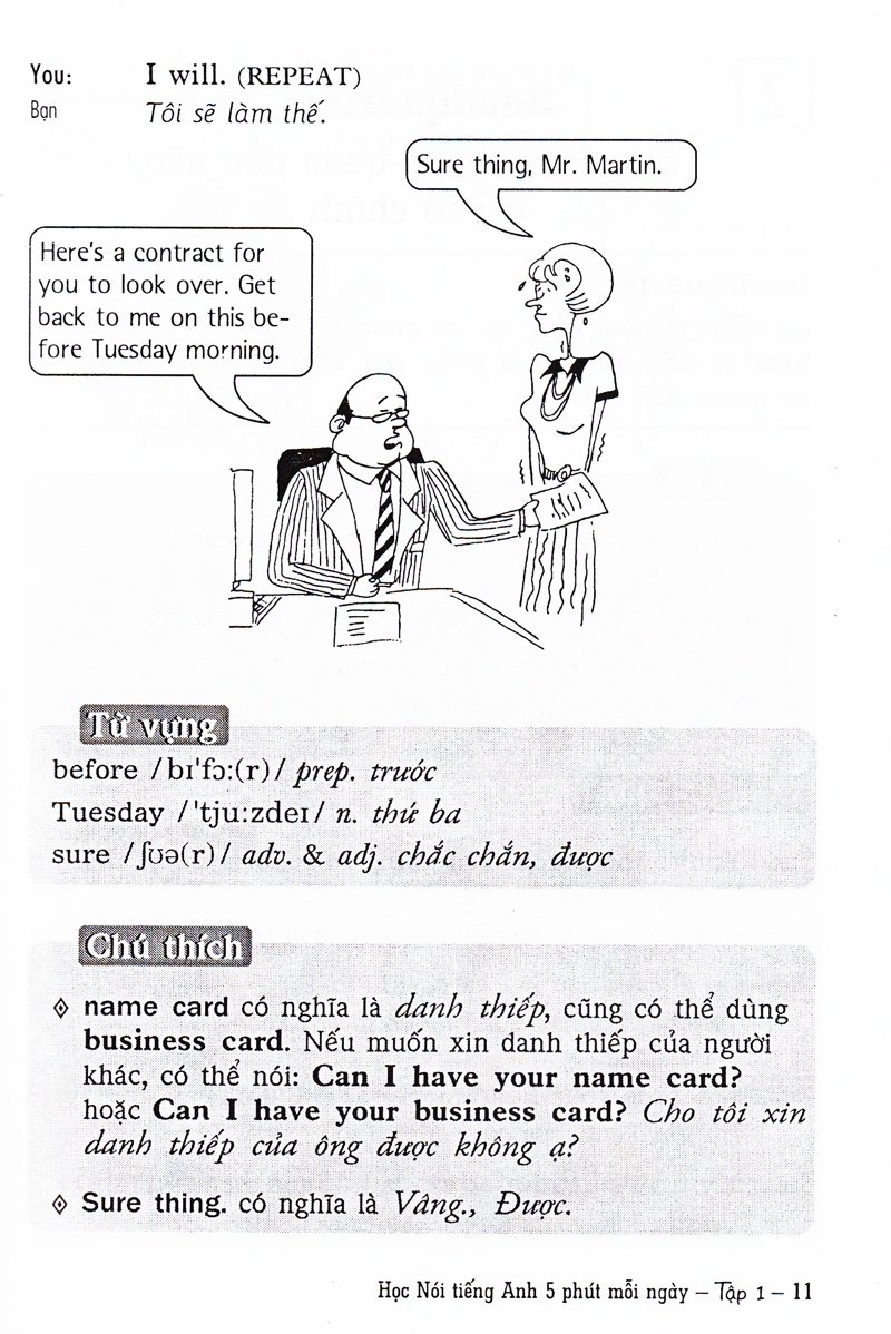 bộ học nói tiếng anh 5 phút mỗi ngày - tập 1 (kèm cd) - Ảnh 11