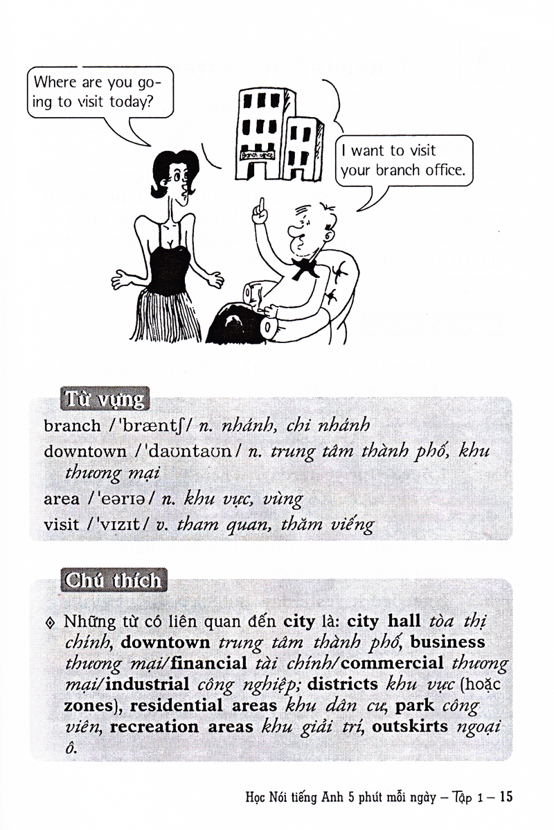 bộ học nói tiếng anh 5 phút mỗi ngày - tập 1 (kèm cd) - Ảnh 15