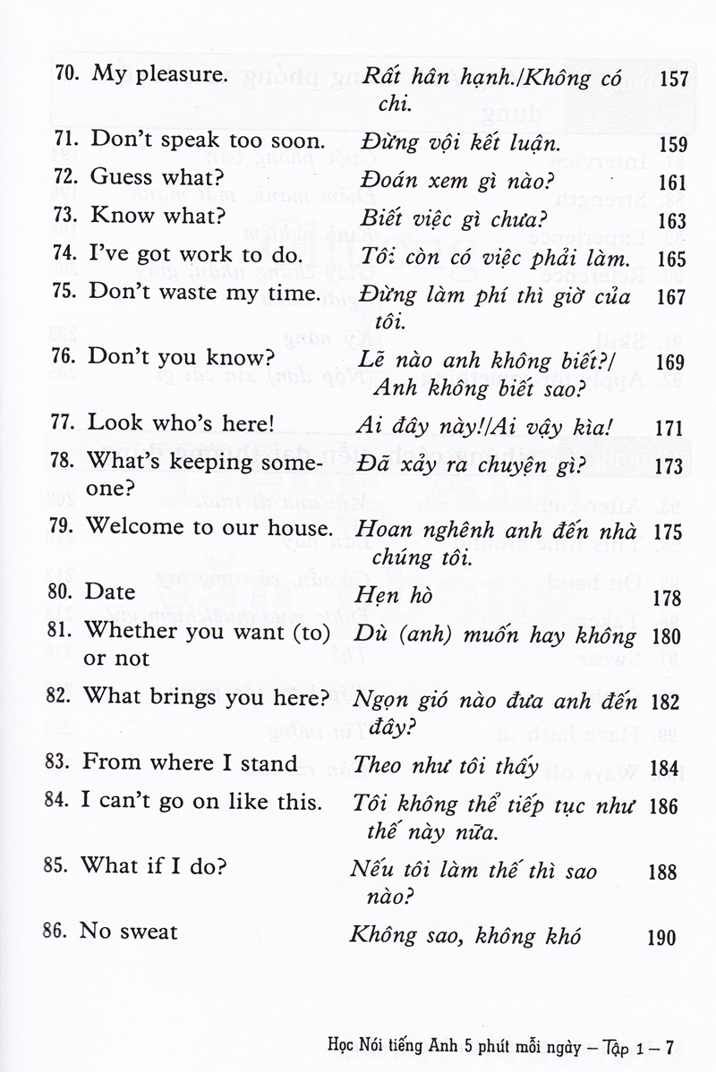 bộ học nói tiếng anh 5 phút mỗi ngày - tập 1 (kèm cd) - Ảnh 8