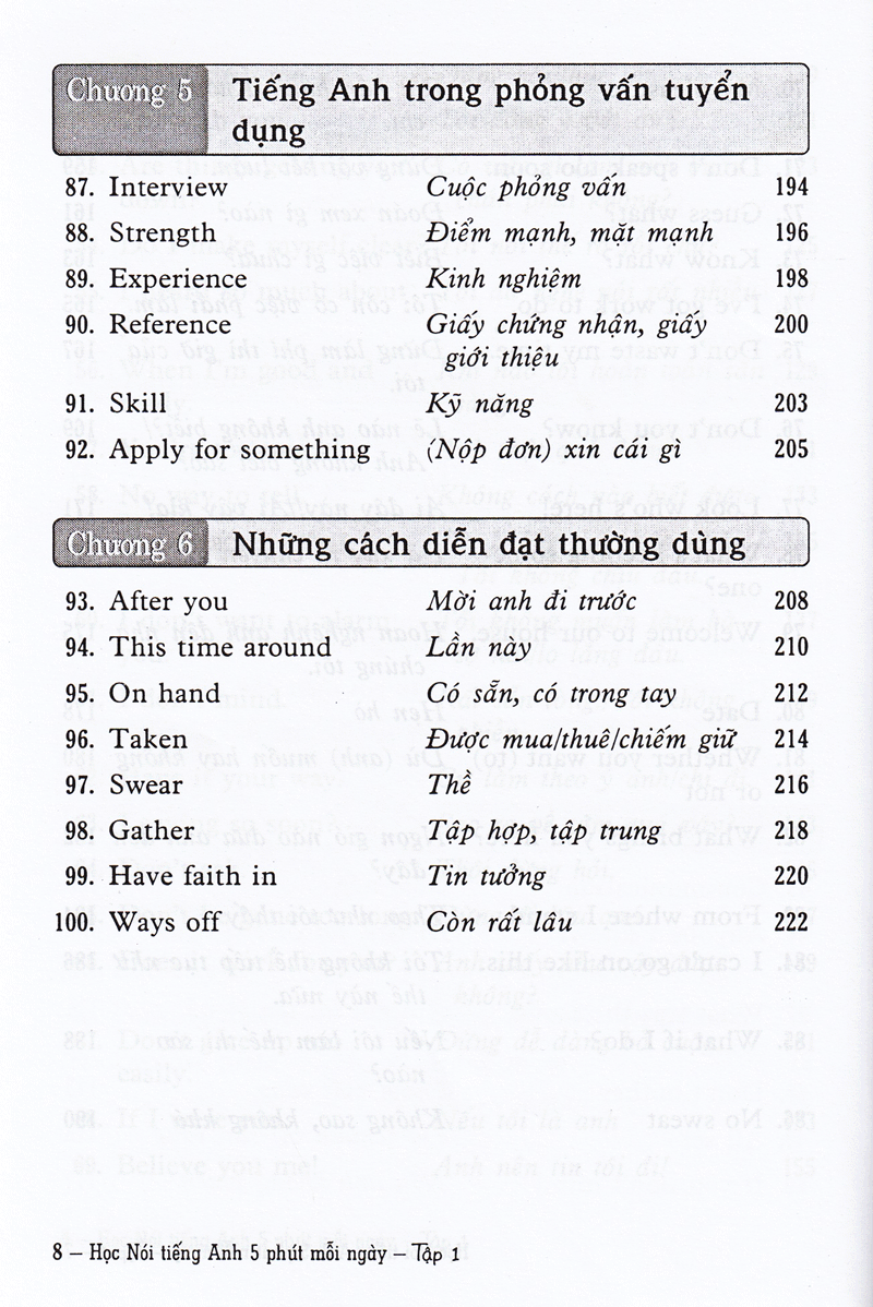 bộ học nói tiếng anh 5 phút mỗi ngày - tập 1 (kèm cd) - Ảnh 9