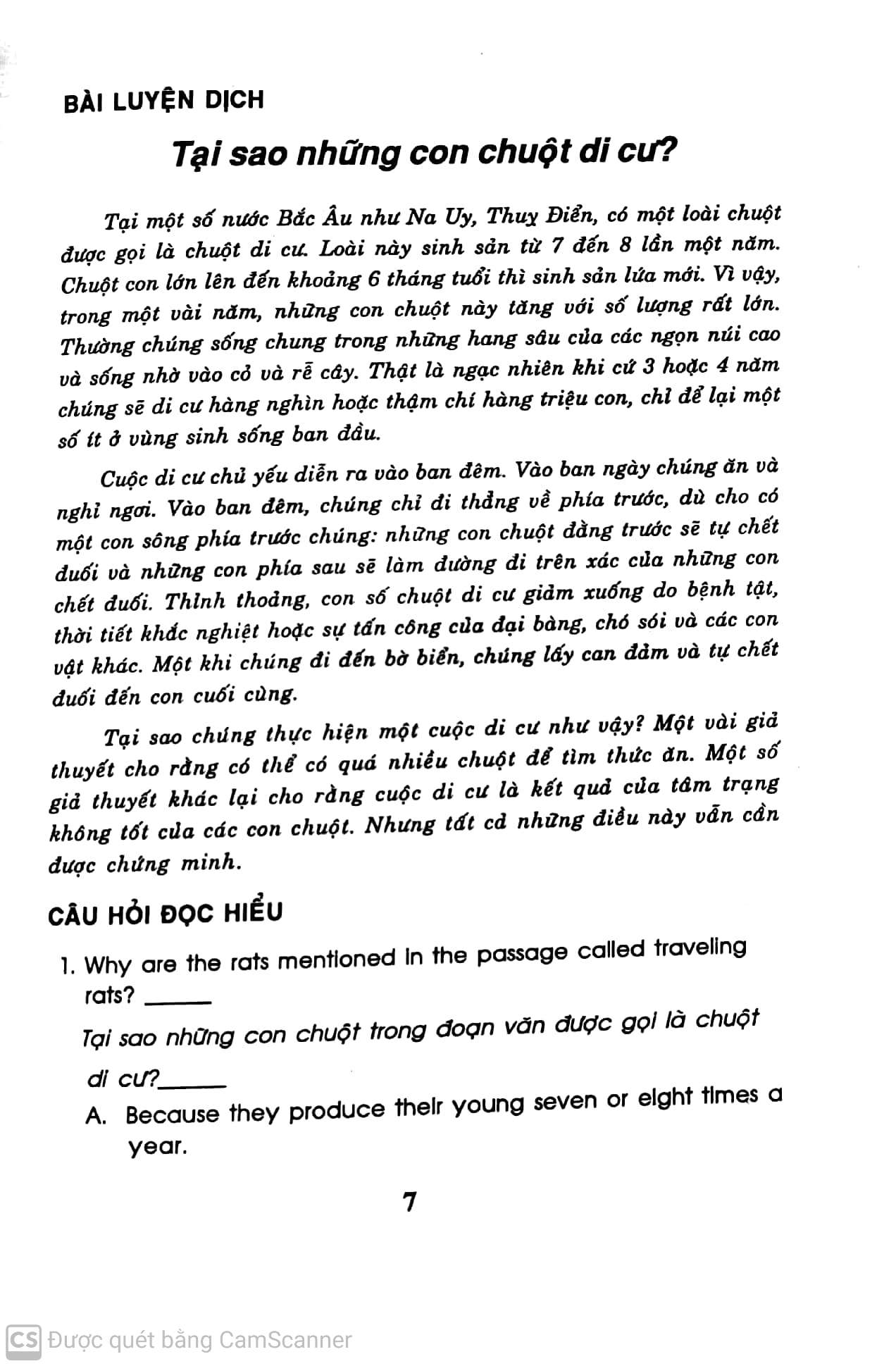 bộ học tiếng anh qua 100 mẩu chuyện về loài vật (song ngữ anh - việt) - Ảnh 6