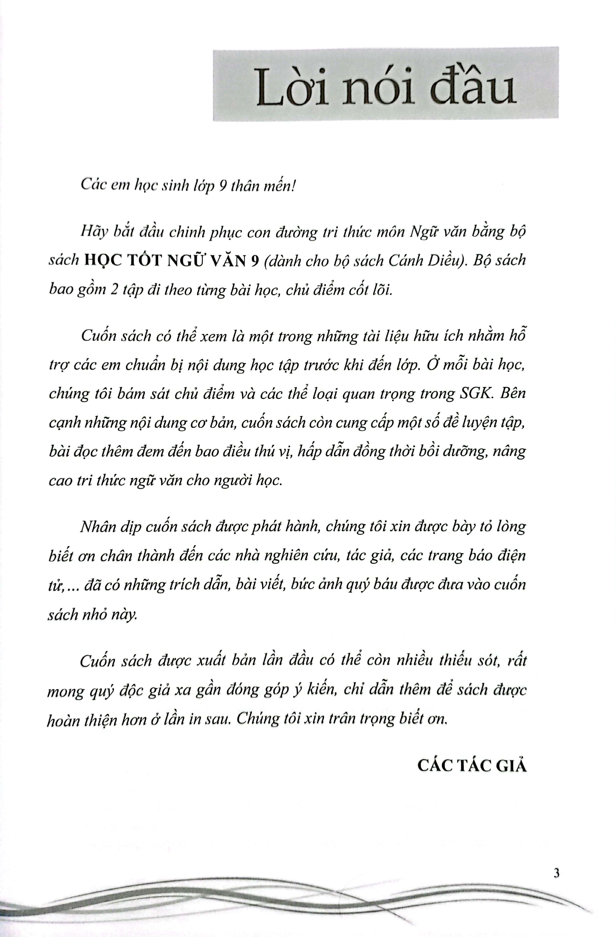 Bộ Học Tốt Ngữ Văn 9 - Tập 1 (Cánh Diều) - Ảnh 3