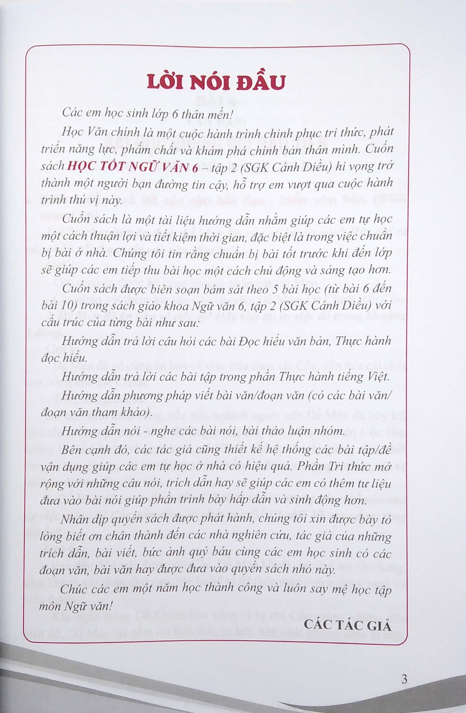 Bộ Học Tốt Ngữ Văn Lớp 6 - Tập 2 (Theo SGK Cánh Diều) - Ảnh 4