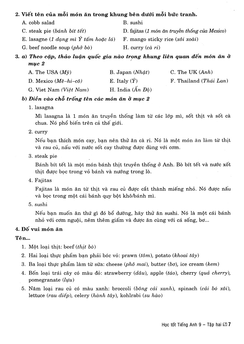 bộ học tốt tiếng anh 9 - tập 2 (pearson) - Ảnh 8