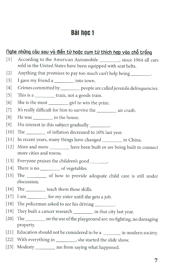 bộ học từ vựng tiếng anh theo chủ đề - tập 1 (tái bản 2024) - Ảnh 3