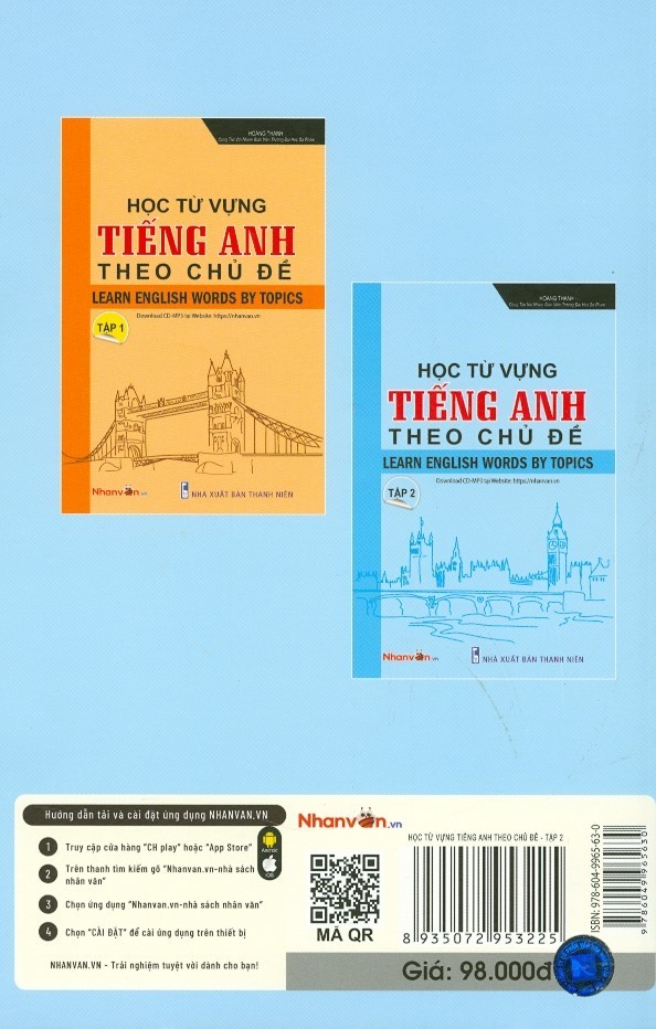 bộ học từ vựng tiếng anh theo chủ đề - tập 2 - Ảnh 9