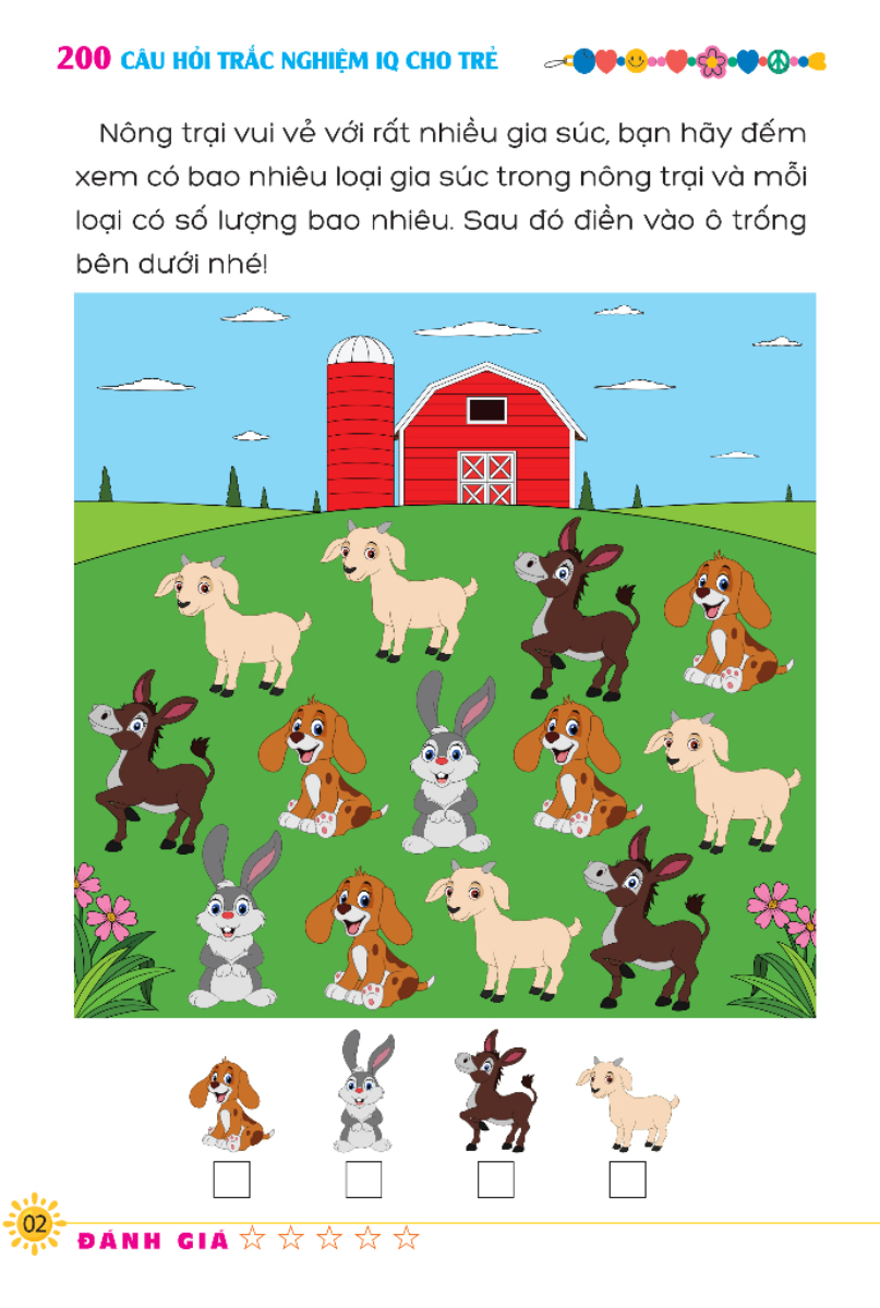 bộ học vui-vui học - 200 câu hỏi iq cho trẻ - trắc nghiệm iq - cấp độ 2 - Ảnh 3
