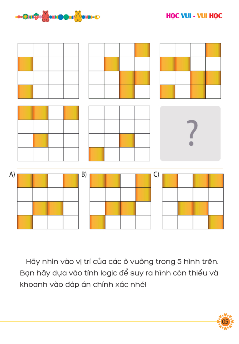 bộ học vui-vui học - 200 câu hỏi iq cho trẻ - trắc nghiệm iq - cấp độ 2 - Ảnh 6