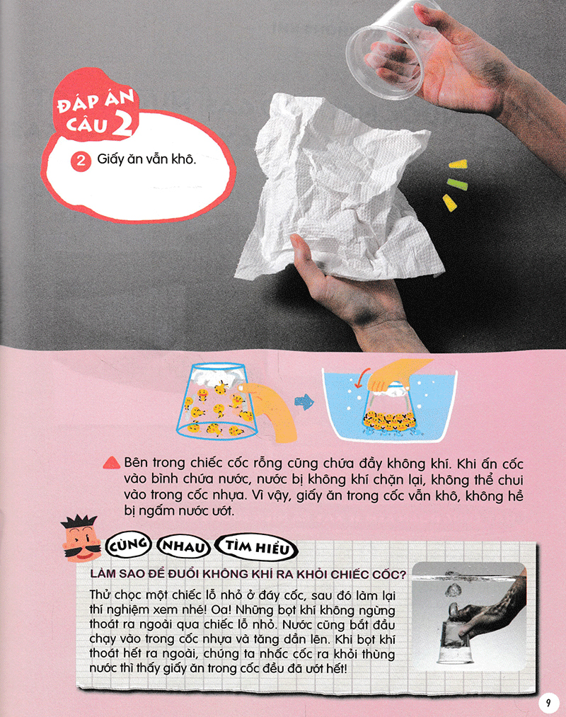 bộ hỏi đáp khoa học vui: nước biết trèo tường sao? - 29 thí nghiệm khoa học cực dễ làm - Ảnh 10