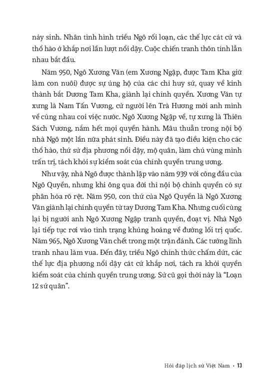 Bộ Hỏi Đáp Lịch Sử Việt Nam - Tập 2 - Nước Việt Nam Dưới Đời Ngô, Đinh, Tiền Lê, Lý, Trần, Hồ - Ảnh 7