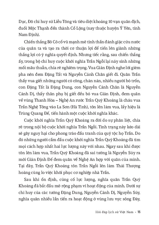 Bộ Hỏi Đáp Lịch Sử Việt Nam - Tập 3 - Từ Khởi Nghĩa Lam Sơn Đến Nửa Đầu Thế Kỷ XIX - Ảnh 9
