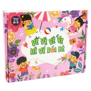 bộ hộp quà 1/6 - độ tuổi 0-3: ve vẻ vè ve - hè về rồi bé - Ảnh 3