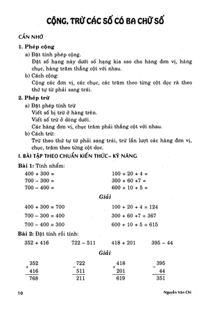 bộ hướng dẫn cách học và làm bài tập toán lớp 3 - tập 1 (tái bản 2016) - Ảnh 10