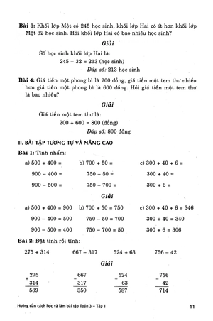 bộ hướng dẫn cách học và làm bài tập toán lớp 3 - tập 1 (tái bản 2016) - Ảnh 11