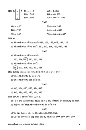 bộ hướng dẫn cách học và làm bài tập toán lớp 3 - tập 1 (tái bản 2016) - Ảnh 9