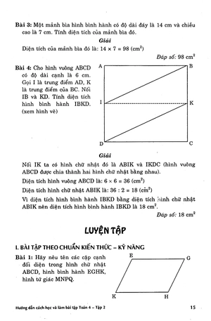 bộ hướng dẫn cách học và làm bài tập toán lớp 4 (tập 2) - Ảnh 14