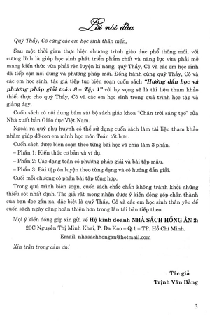 bộ hướng dẫn học và phương pháp giải toán 8 - tập 1 (bám sát sgk chân trời sáng tạo) - Ảnh 3
