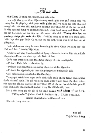 bộ hướng dẫn học và phương pháp giải toán 8 - tập 2 (bám sát sgk chân trời sáng tạo) - Ảnh 3