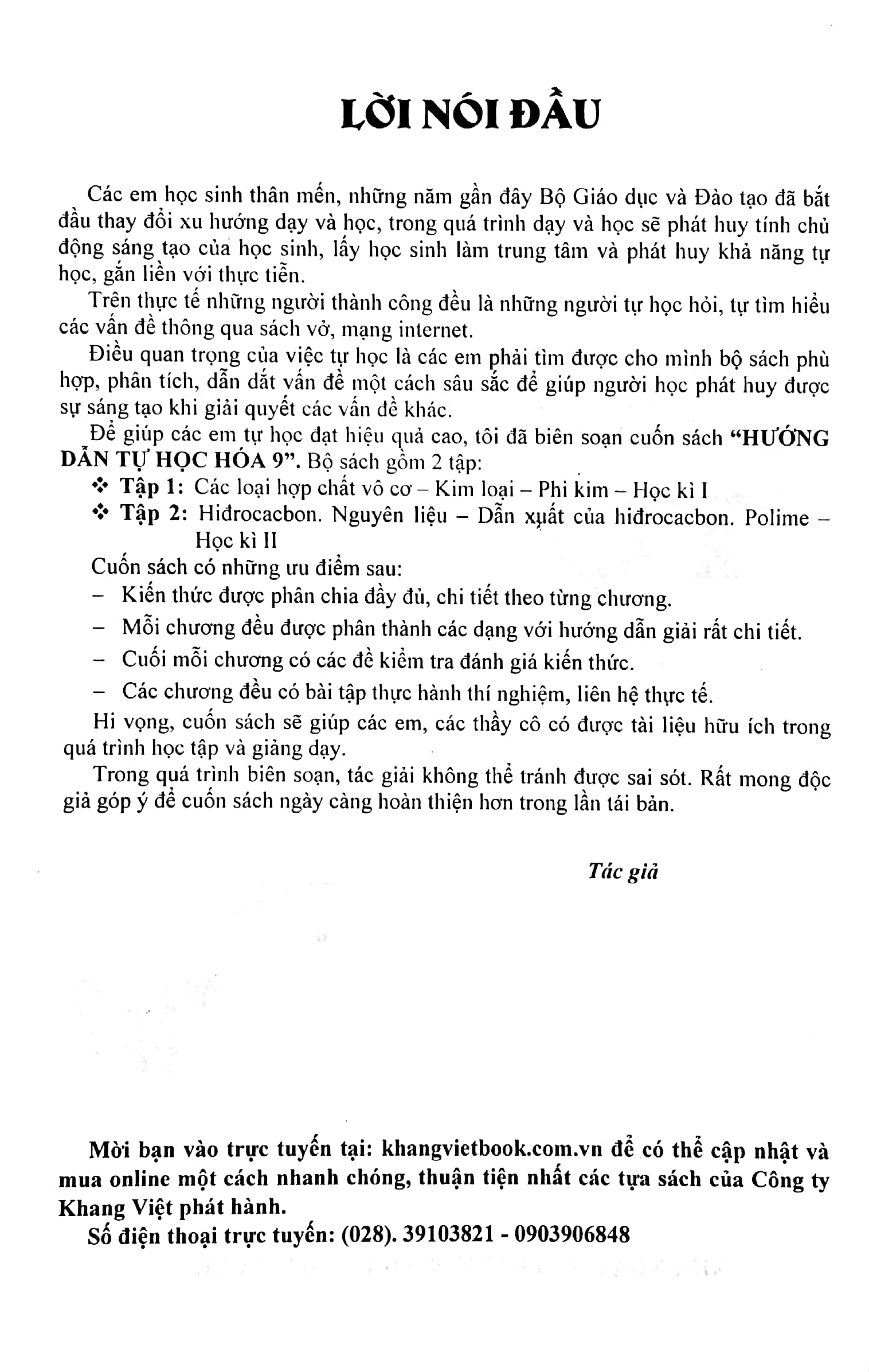 bộ hướng dẫn tự học hóa 9 - tập 2 - Ảnh 3