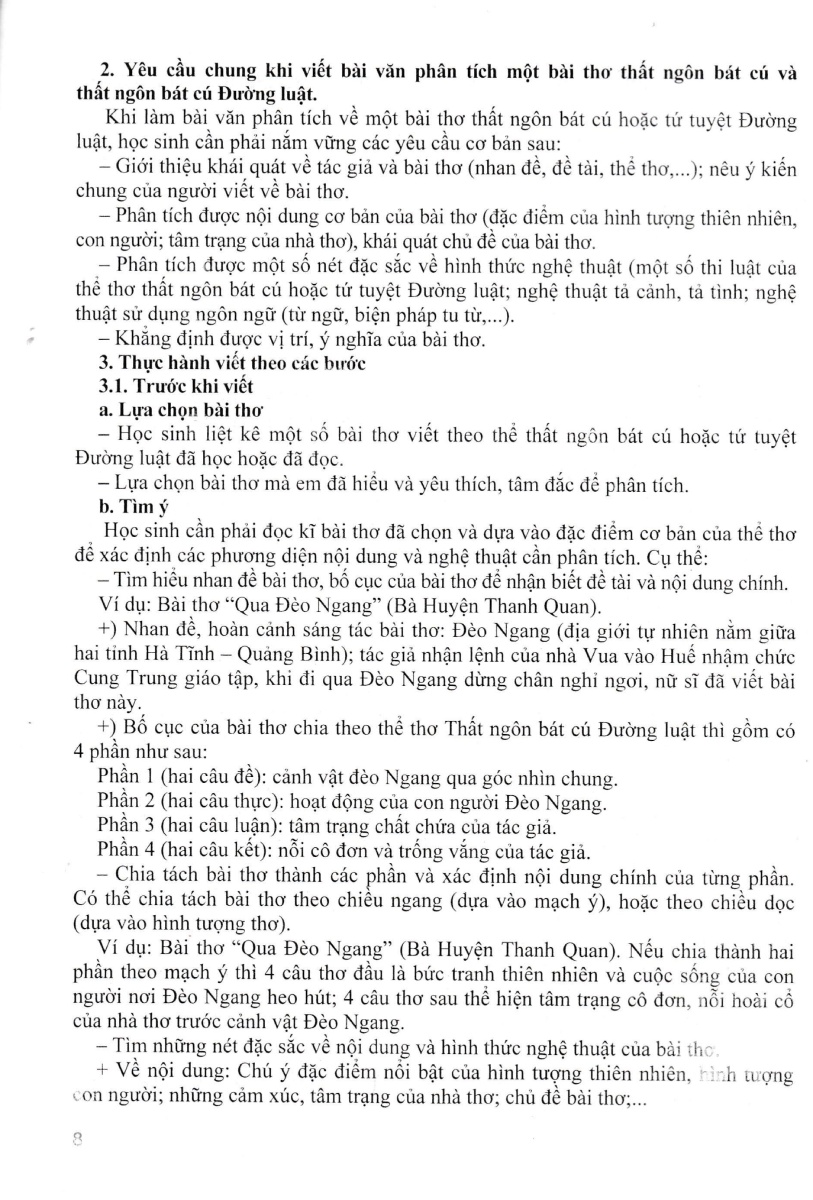 bộ hướng dẫn viết, nói và nghe các dạng văn lớp 8 - tập 2 (dùng chung cho các bộ sgk hiện hành) - Ảnh 12