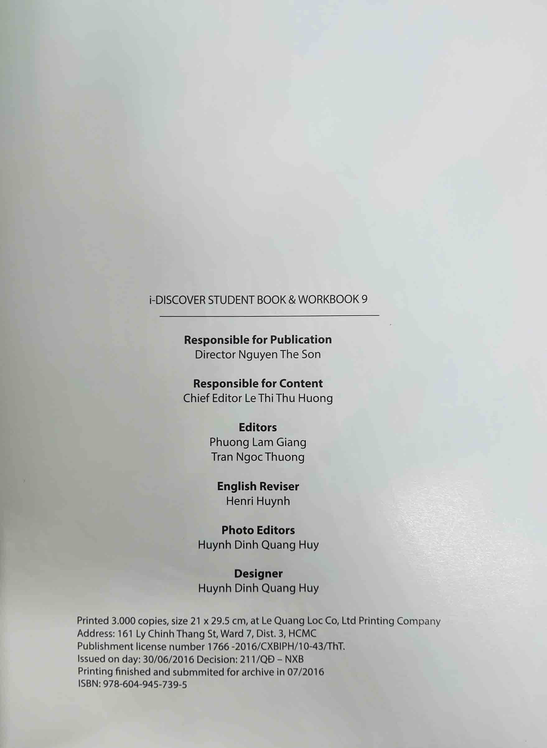 Bộ i-Discover 9 - Student's Book & Workbook - Ảnh 5