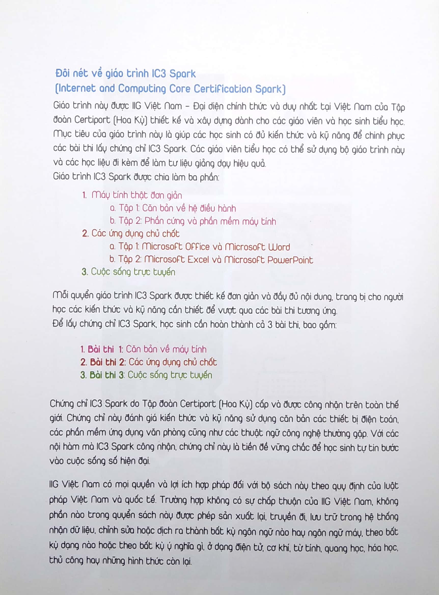 bộ ic3 spark - các ứng dụng chủ chốt - tập 2: microsoft excel và microsoft powerpoint - Ảnh 6