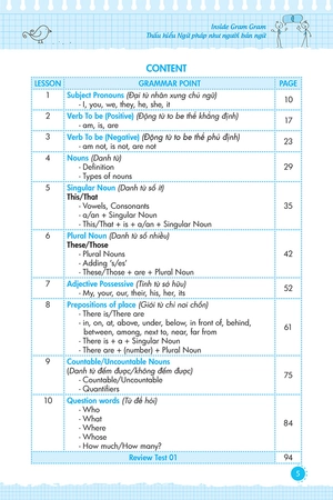 bộ inside gram gram thấu hiểu ngữ pháp như người bản ngữ - tập 1: basic khởi đầu & cảm hứng - Ảnh 5