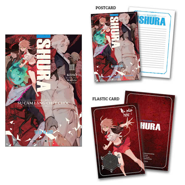 Bộ Ishura - Tu La Dị Giới - Tập 3 - Sự Câm Lặng Chết Chóc - Tặng Kèm Postcard + Thẻ Card Phủ Nhũ