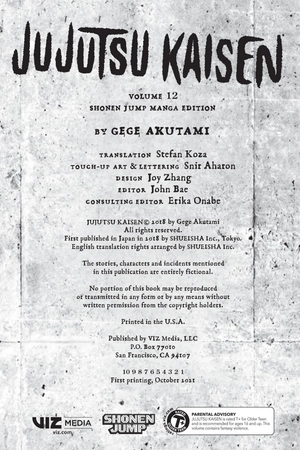 bộ jujutsu kaisen 12 (english edition) - Ảnh 4