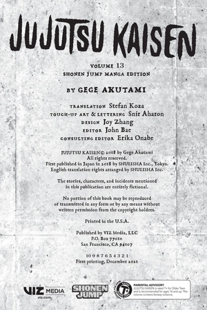 bộ jujutsu kaisen 13 (english edition) - Ảnh 4