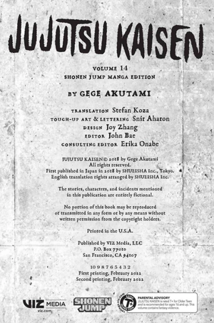 bộ jujutsu kaisen 14 (english edition) - Ảnh 4