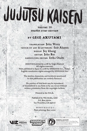 bộ jujutsu kaisen 16 (english edition) - Ảnh 4