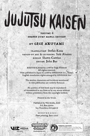 bộ jujutsu kaisen 4 (english edition) - Ảnh 4