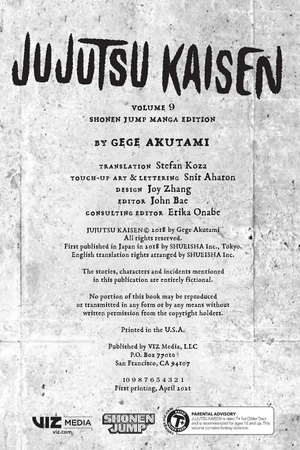 bộ jujutsu kaisen 9 (english edition) - Ảnh 4