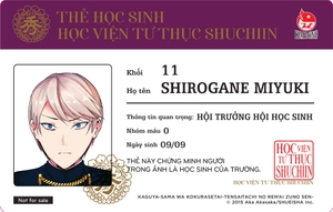 bộ kaguya-sama - cuộc chiến tỏ tình - tập 3 - tặng kèm 1 trong 2 mẫu thẻ học sinh - Ảnh 3