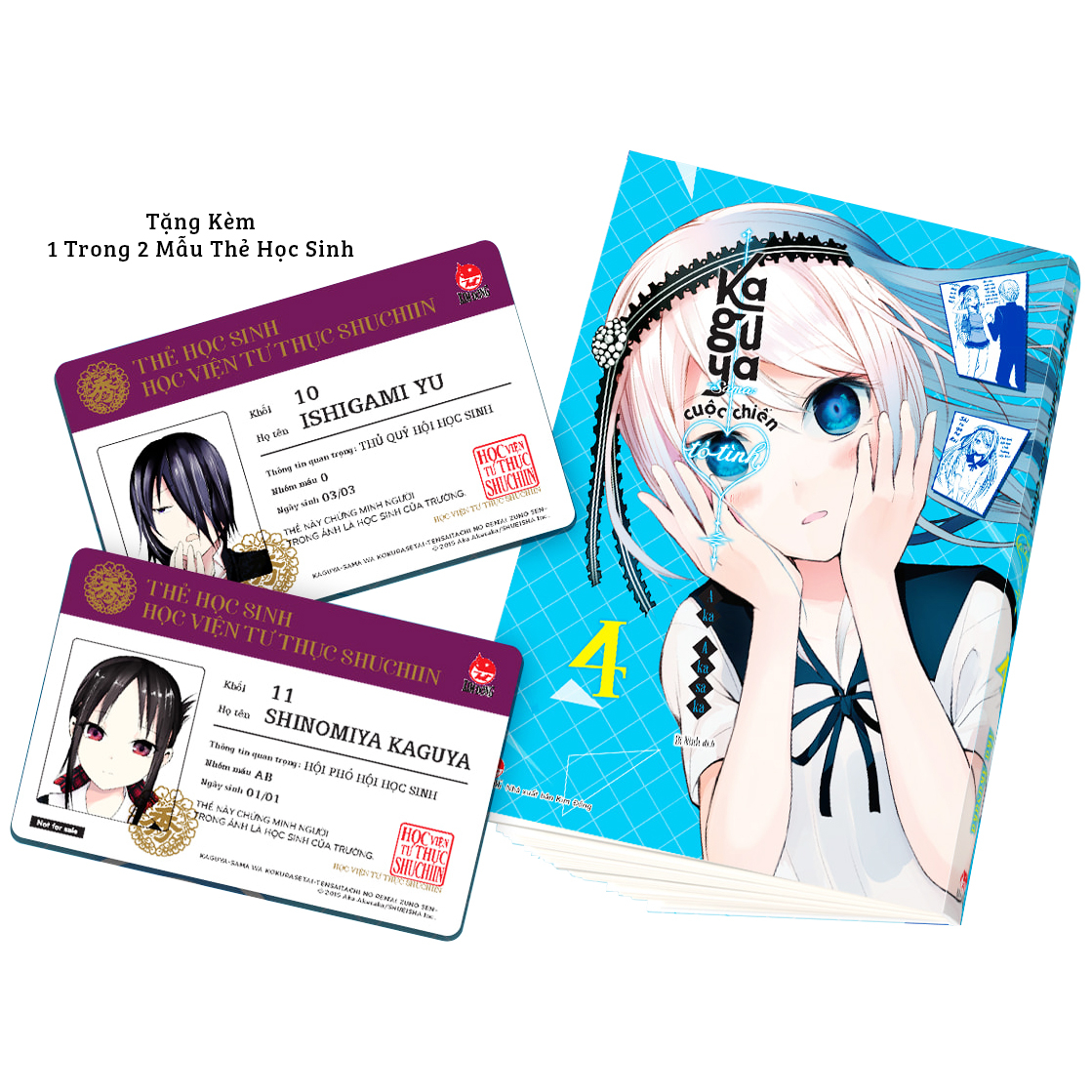 bộ kaguya-sama - cuộc chiến tỏ tình - tập 4 - tặng kèm 1 trong 2 mẫu thẻ học sinh - Ảnh 5