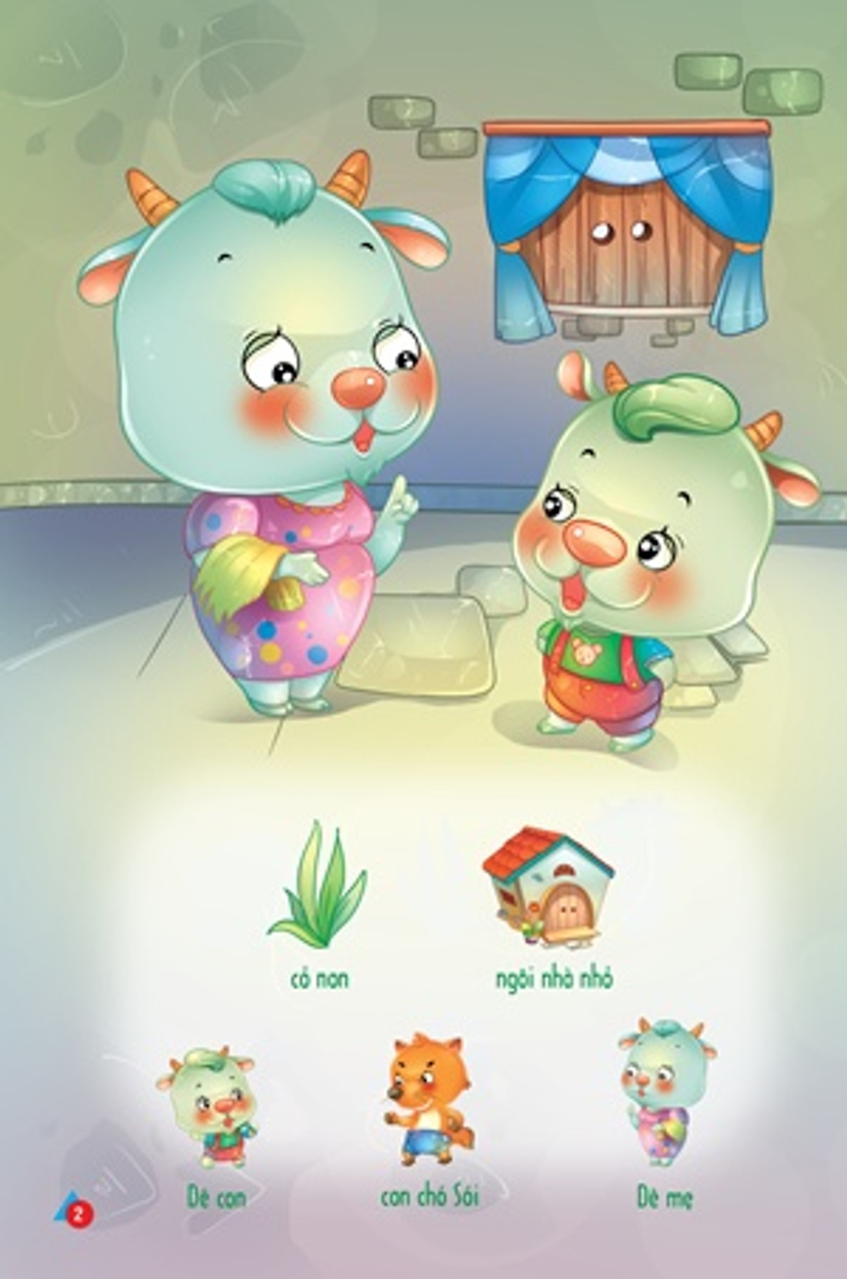 bộ kể chuyện dán hình 4 - dê con nhanh trí - Ảnh 3