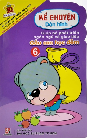 bộ kể chuyện dán hình 6 - gấu con học đếm - Ảnh 2