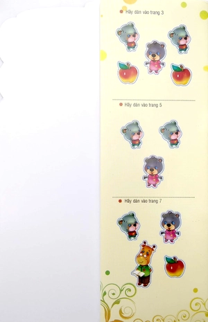 bộ kể chuyện dán hình 6 - gấu con học đếm - Ảnh 3