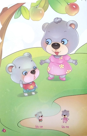 bộ kể chuyện dán hình 6 - gấu con học đếm - Ảnh 6