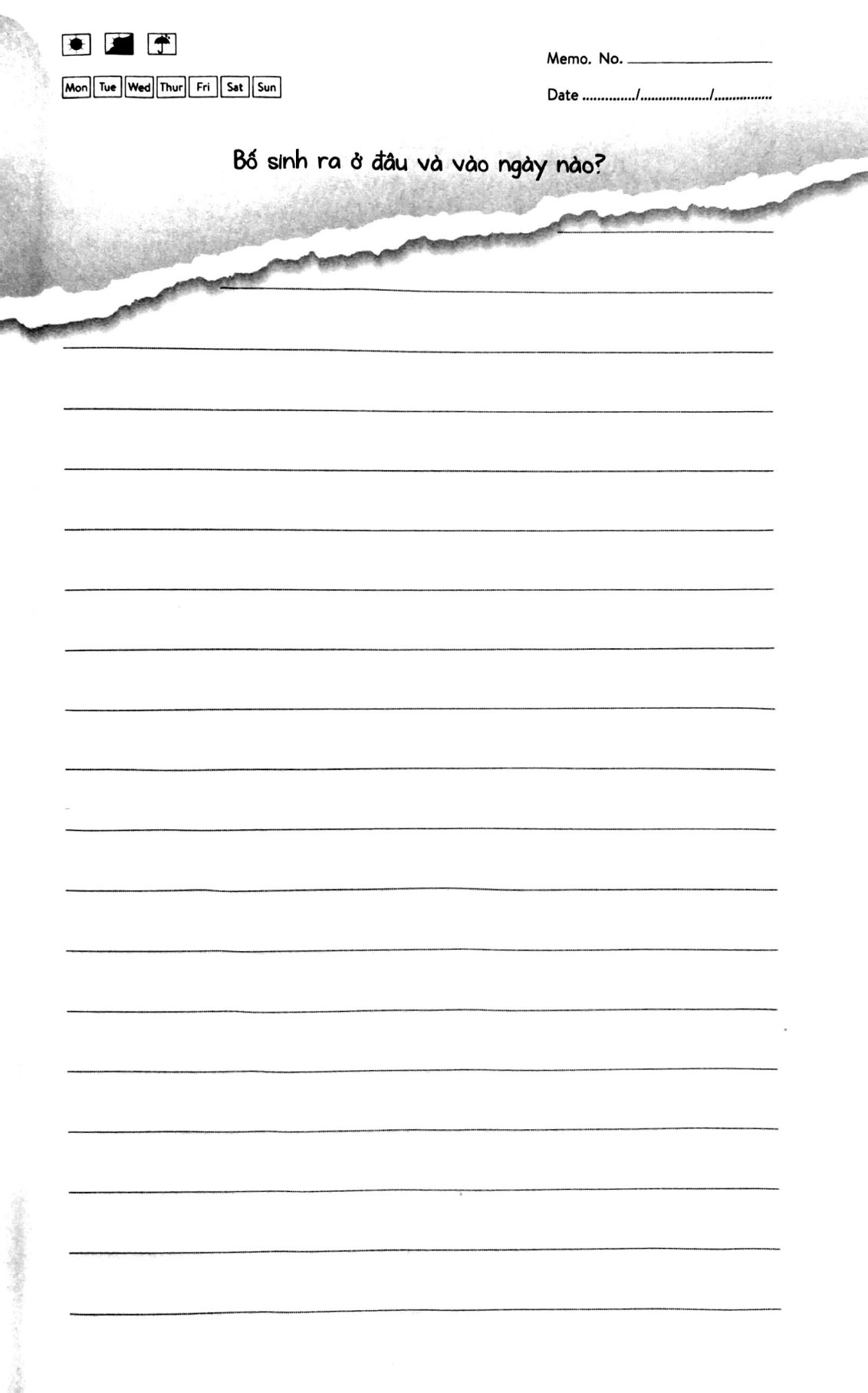 bố kể chuyện đời bố - hướng dẫn viết nhật ký dành cho bố - Ảnh 4