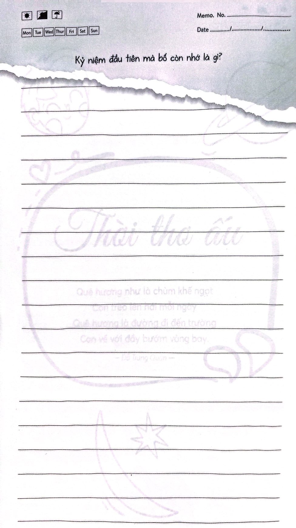 bố kể chuyện đời bố - hướng dẫn viết nhật ký dành cho bố - Ảnh 5