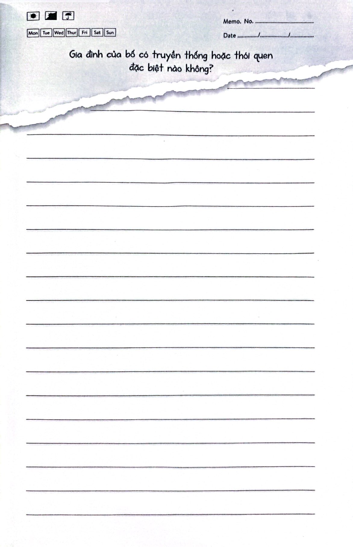 bố kể chuyện đời bố - hướng dẫn viết nhật ký dành cho bố - Ảnh 6