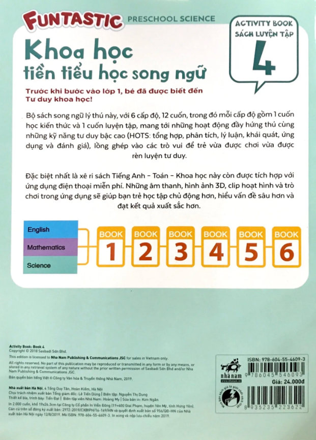 bộ khoa học tiền tiểu học song ngữ- sách luyện tập 4 - Ảnh 7