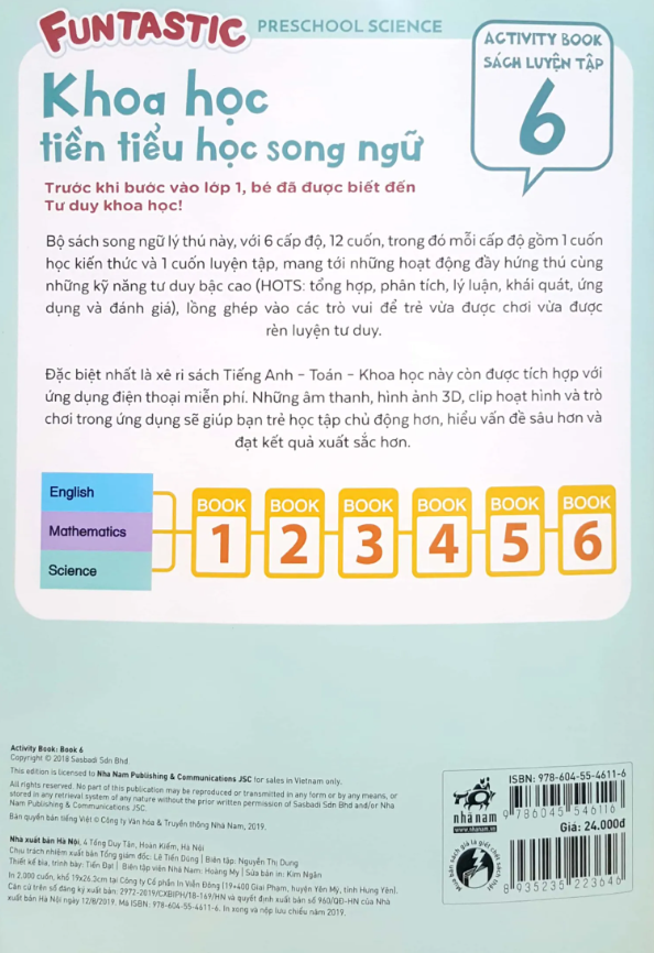 bộ khoa học tiền tiểu học song ngữ- sách luyện tập 6 - Ảnh 9